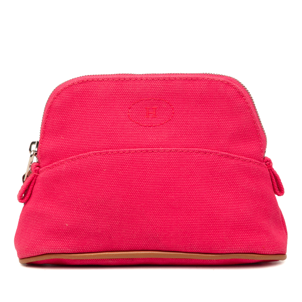 Pre-Loved Hermes Mini Mini Canvas Bolide Case